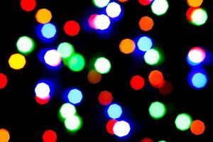 Lights bokeh. Abstract Christmas background for design. photo