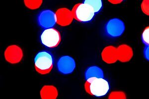 Lights bokeh. Abstract Christmas background for design. photo
