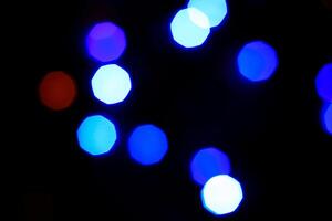 Lights bokeh. Abstract Christmas background for design. photo