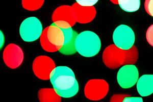 Lights bokeh. Abstract Christmas background for design. photo