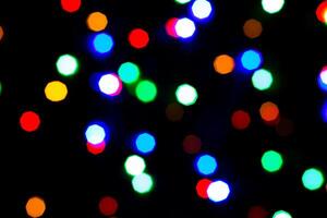 Lights bokeh. Abstract Christmas background for design. photo