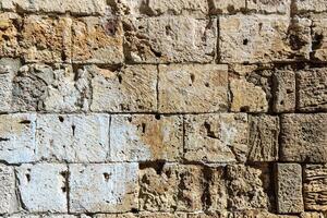 Background of ancient brick wall. photo