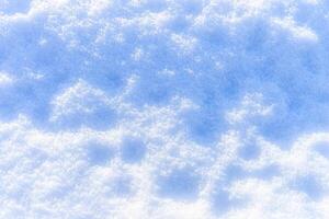 Snow texture at sunny winter day. Abstract background. photo