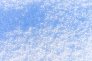 Snow texture at sunny winter day. Abstract background. photo