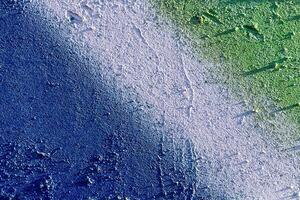 Fragment of colored graffiti painted on a wall. Abstract backdrop for design. photo