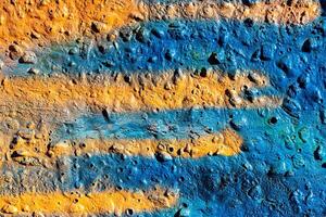 Fragment of colored graffiti painted on a concrete wall. Abstract background for design. photo