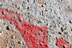Fragment of colored graffiti painted on a concrete wall. Abstract background for design. photo