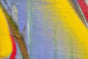 Graffiti painted on a concrete wall texture. photo