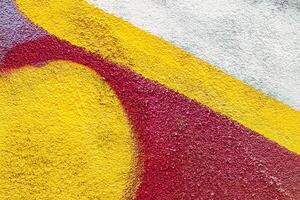 Graffiti painted on a concrete wall texture. photo