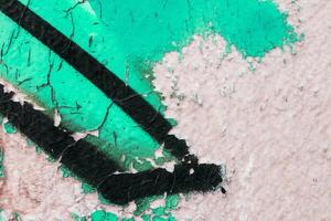 Graffiti painted on a concrete wall texture. photo