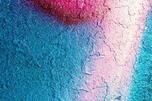Fragment of colored graffiti painted on a wall. Bright abstract background. photo