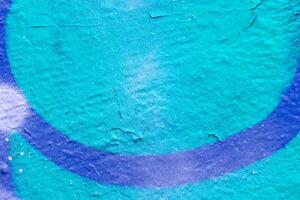 Fragment of colored graffiti painted on a wall. Bright abstract background. photo