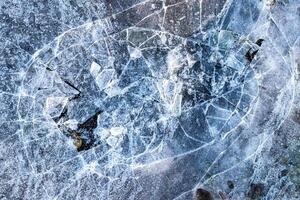 Texture of ice in the winter. Abstract background for design. photo