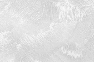 Texture of white decorative plaster or concrete. Abstract background for design. Banner with copy space. photo