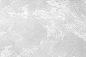 Texture of white decorative plaster or concrete. Abstract background for design. Banner with copy space. photo