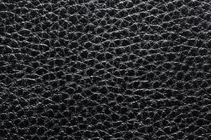 Black natural leather texture. Abstract background. photo