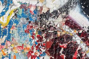 Fragment of colored graffiti painted on a wall. Bright abstract background. photo