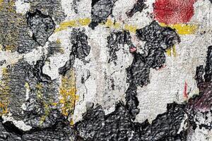 Fragment of colored graffiti painted on a wall. Bright abstract background. photo