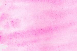 Pink watercolor painted paper. Abstract backgroun for design. Art stylized baner with copy space. photo