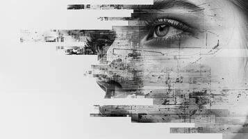 A collage of artistic black and white photos with minimalist templates.