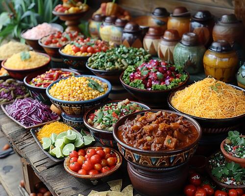 Mexican Buffet Stock Photos, Images and Backgrounds for Free Download
