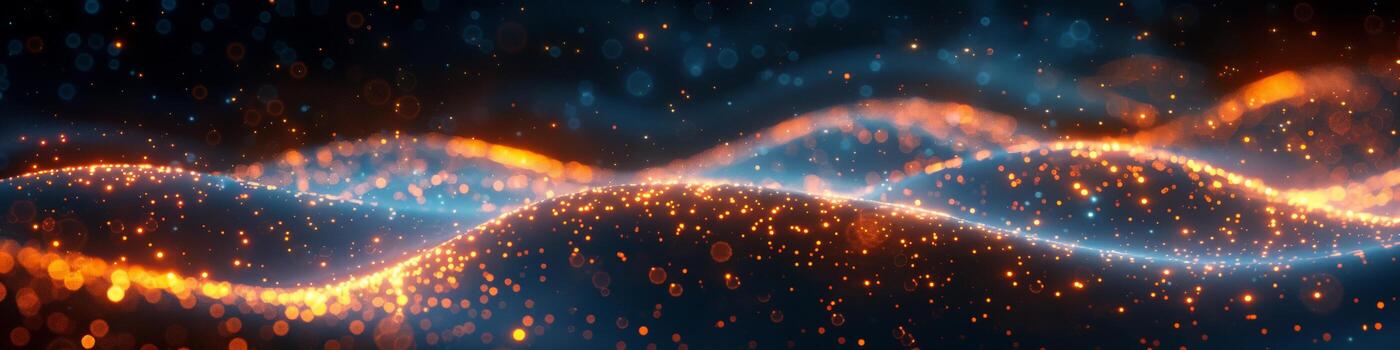 The image resembles a luminous wave emerging from the earths surface photo