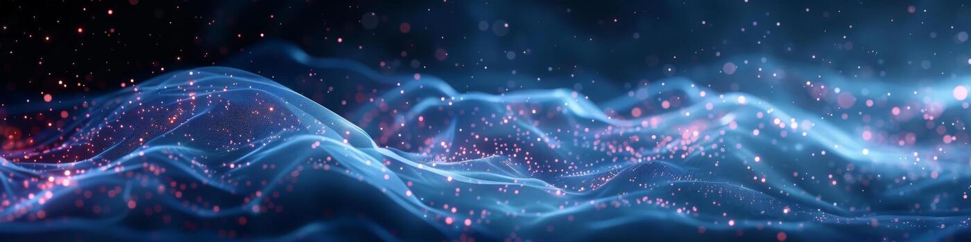 The scene resembles a wave of particles traveling through the atmosphere photo