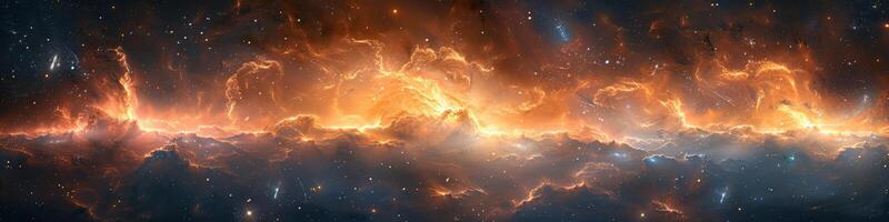 A breathtaking view of a galaxy against the backdrop of the night sky photo