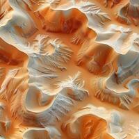 Closeup image of a sandy surface resembling a feather in a natural environment photo