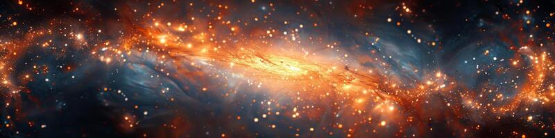 The image resembles a galaxy filled with numerous stars photo