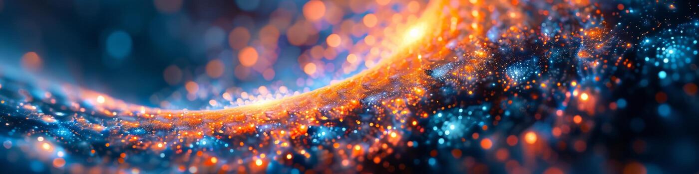 The image resembles a galaxy emitting numerous particles photo