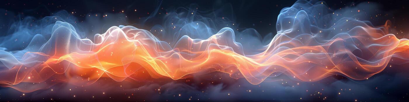 The impression is similar to a fiery and smoky wave emerging from the earth photo