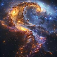 The image shows a galaxy with the prominent letter g in the center photo