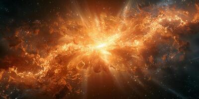 Behold the Stunning Galactic Explosion, an Epic Cosmic Phenomenon in the universe photo
