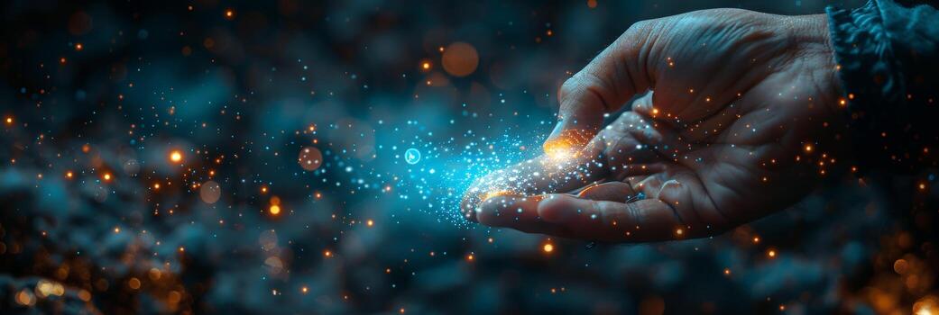 In their hand, a person is grasping a light source photo