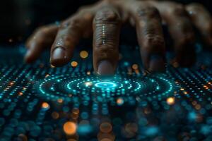Hand on screen with textile, fluid, finger, liquid, nail photo