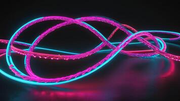 light path, neon light movement, neon light movement abstract photo