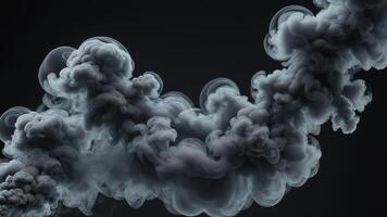 smoke cloud is coming out photo