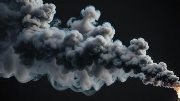 smoke cloud is coming out photo