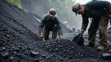 activities of mining workers, mining companies photo