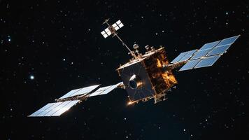 space station, satellite, in space photo