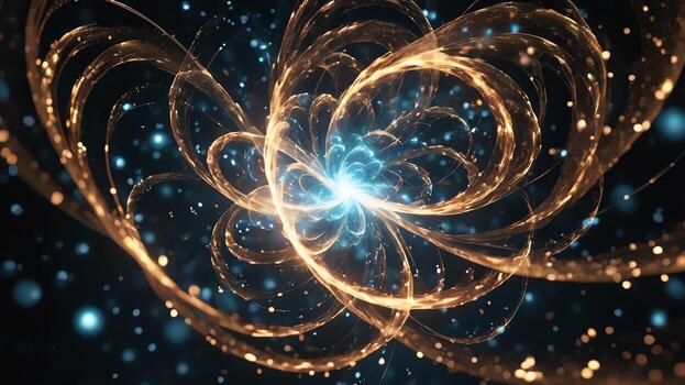 Abstract colorful microscopic structure of cells, neurons, veins, splash, circulation lines, microorganisms, micro dimensions photo