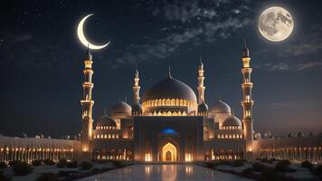 Islamic modern background design photo