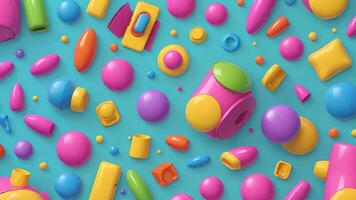 a colorful background with various candy photo