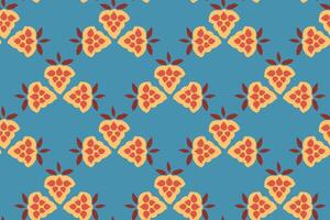 Colorful seamless pattern with abstract shapes with tiny dots, drops, spots, snowflakes, circles. Creative geometric simple printing with hand drawing small forms on a blue background. vector