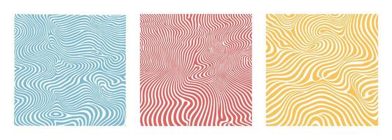 Groovy psychedelic Y2K style swirl background flat style design illustration. vector