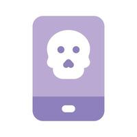Mobile hacking design in modern style vector