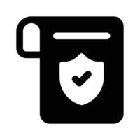 Have a look at this amazing icon of secure document, ready to use vector