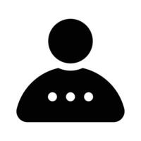 Get this premium icon of user communication with downloadable facility vector