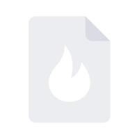Visually appealing icon of burning data in modern style vector